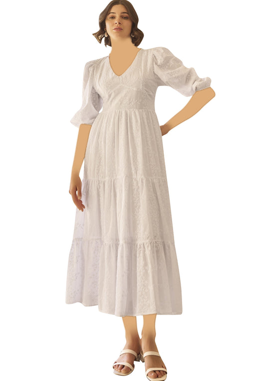 فستان طويل من S&L