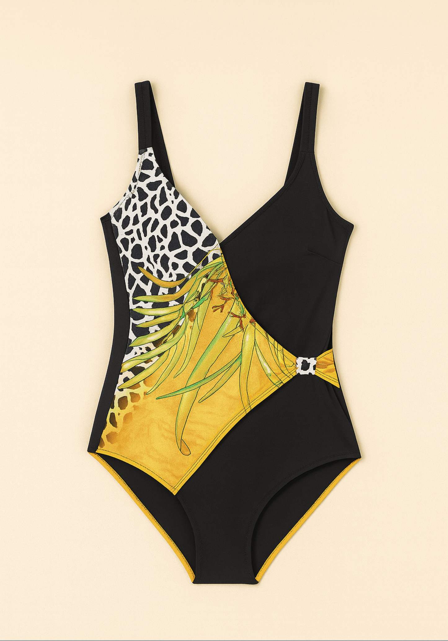 OCC Yellow Black Swimming Bodysuit