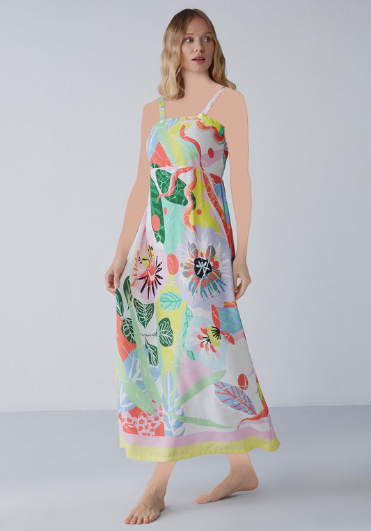 فستان طويل بدون أكمام من S&L