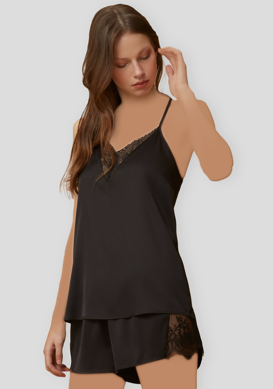 LNGR Satin Short Set