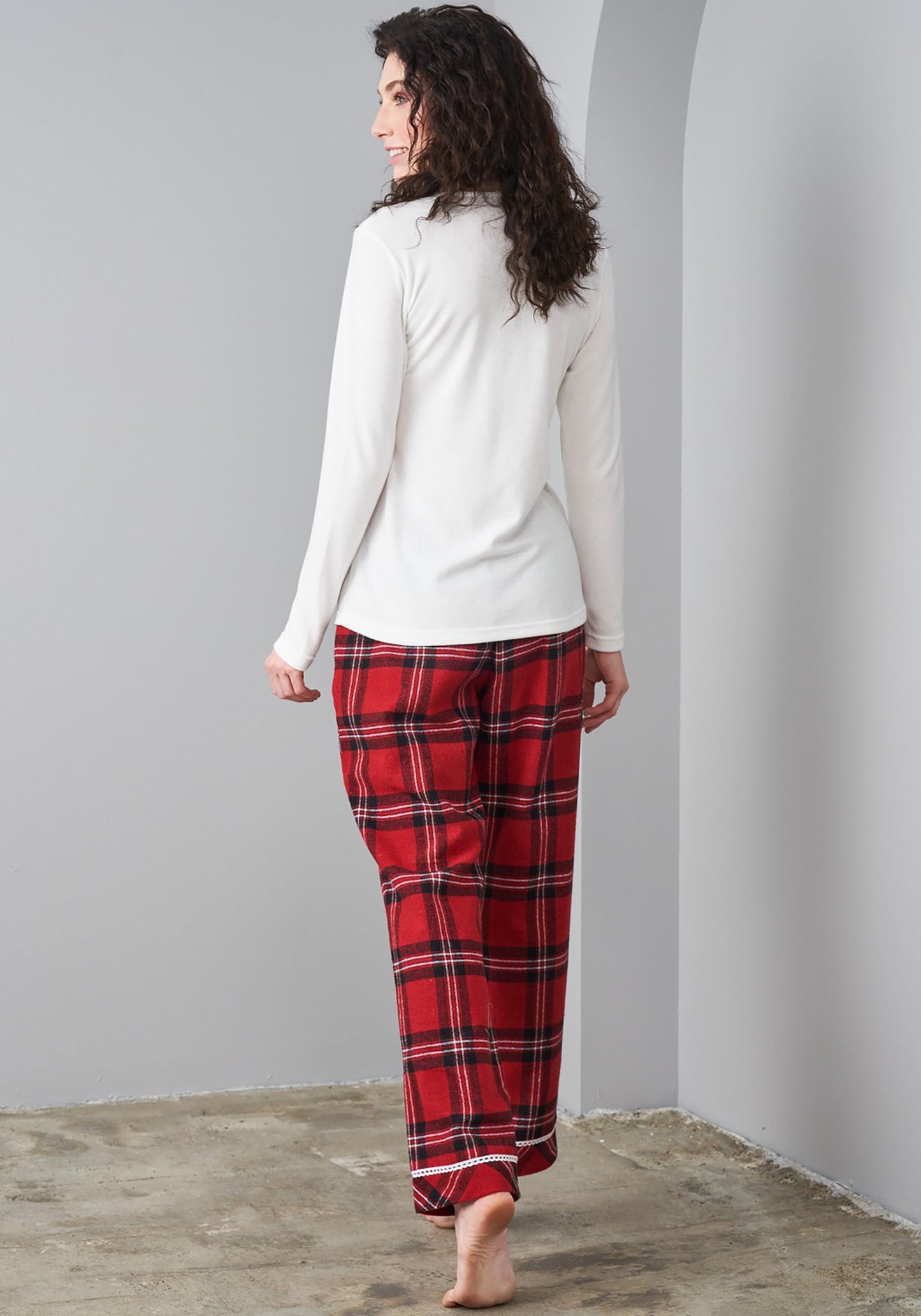 بيجامة S&L بأكمام طويلة