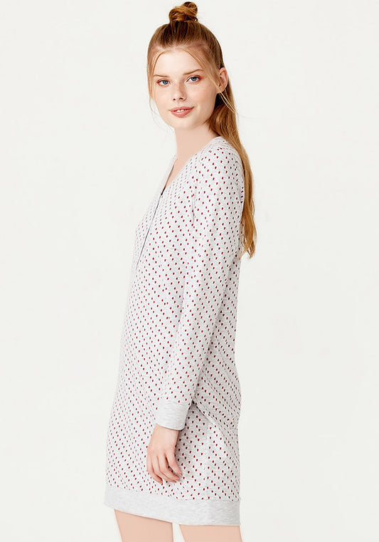 قميص نوم بأكمام طويلة من S&L