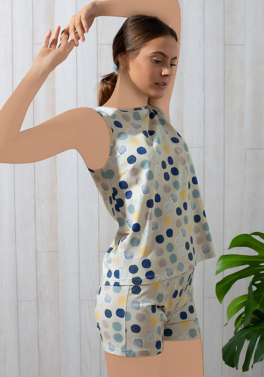 طقم شورت بدون أكمام من S&L