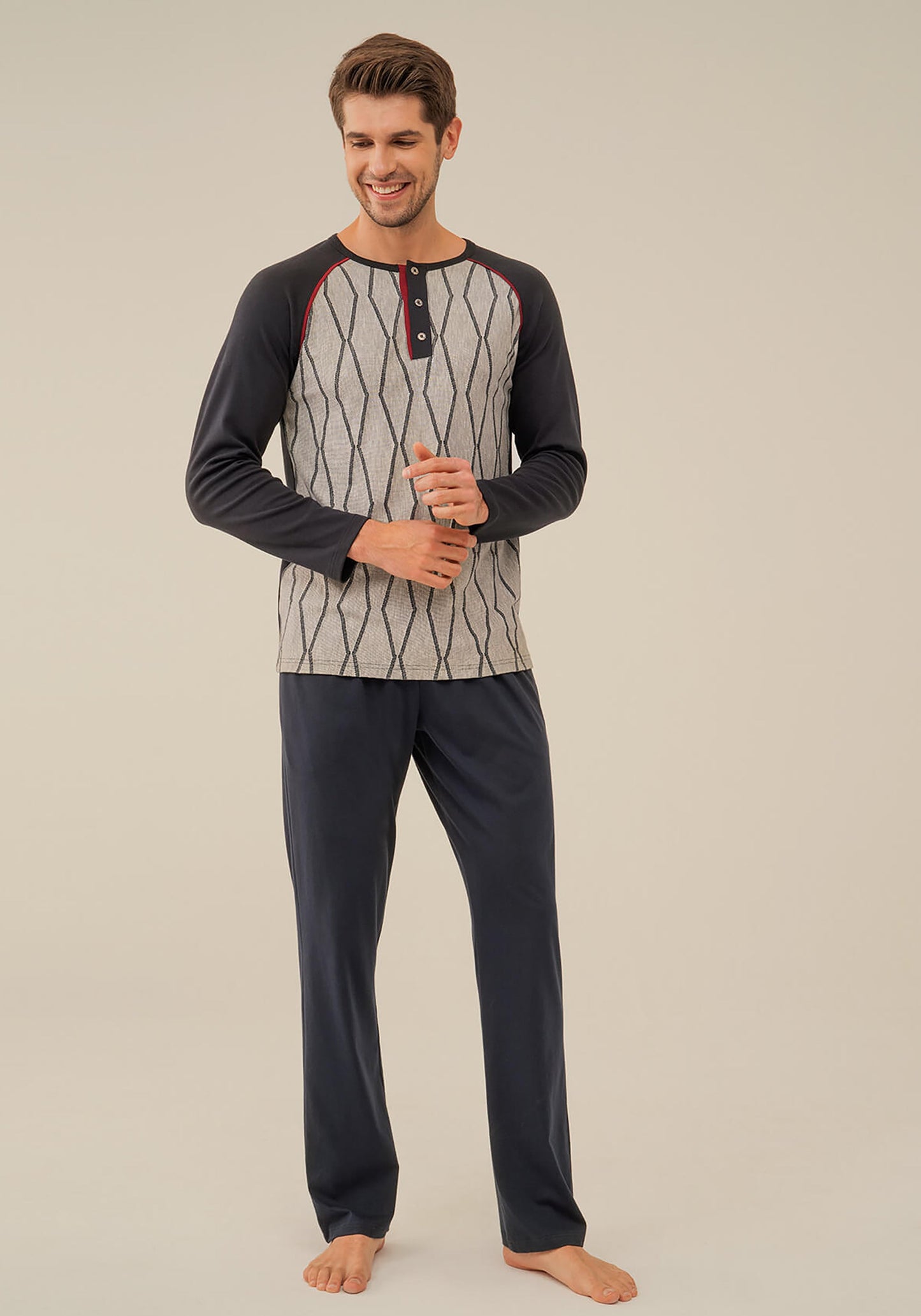 Men Long Sleeve Pajama