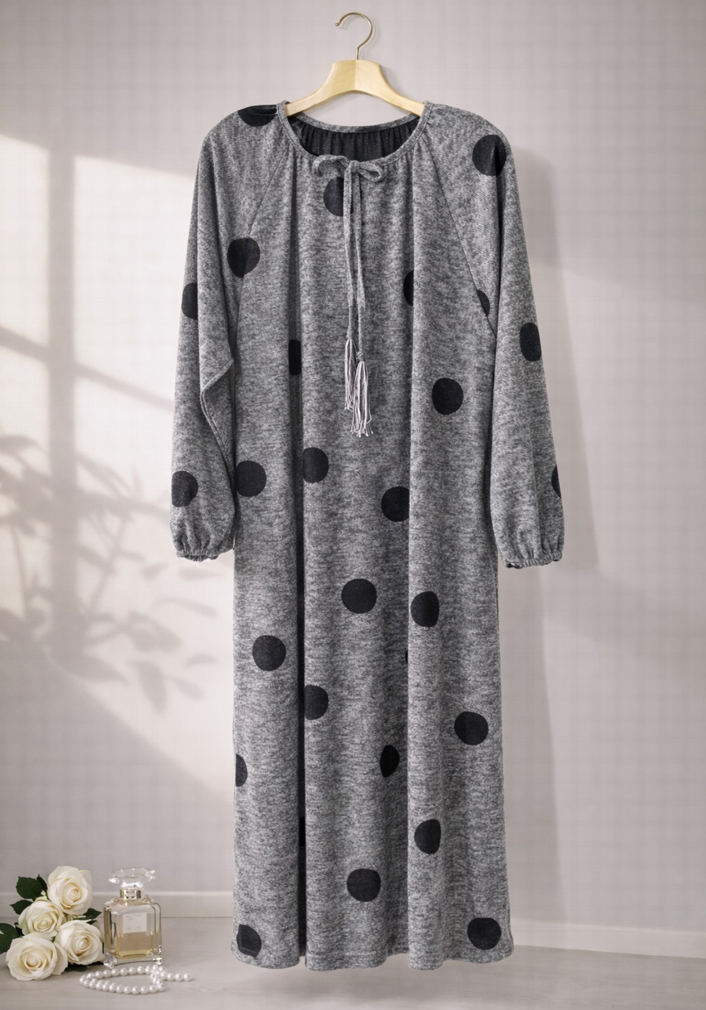 Long Sleeve Long Night Gown