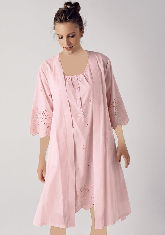 Maternal 100% Cotton Robe Set