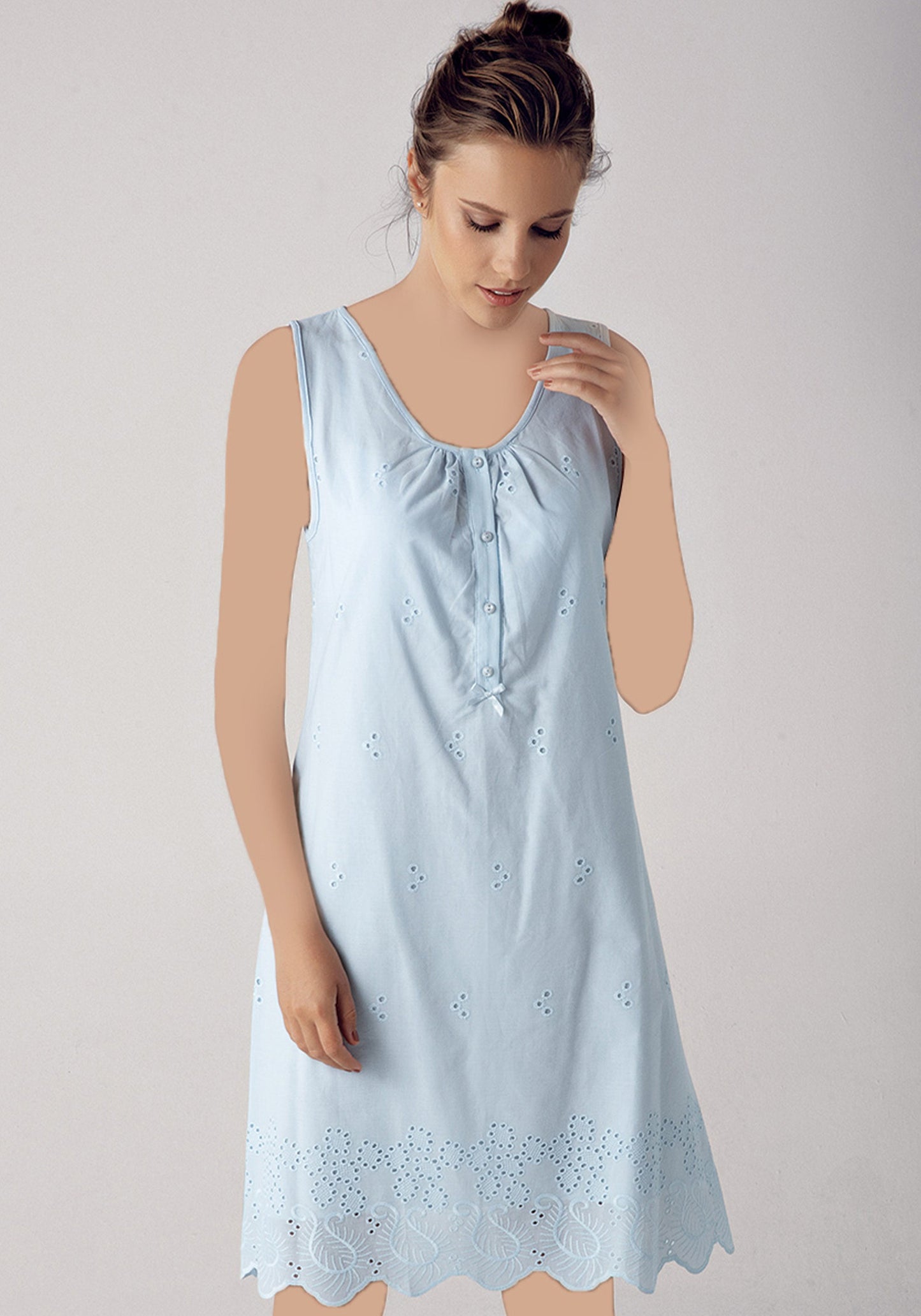 طقم رداء الأمومة مصنوع من القطن بنسبة 100%