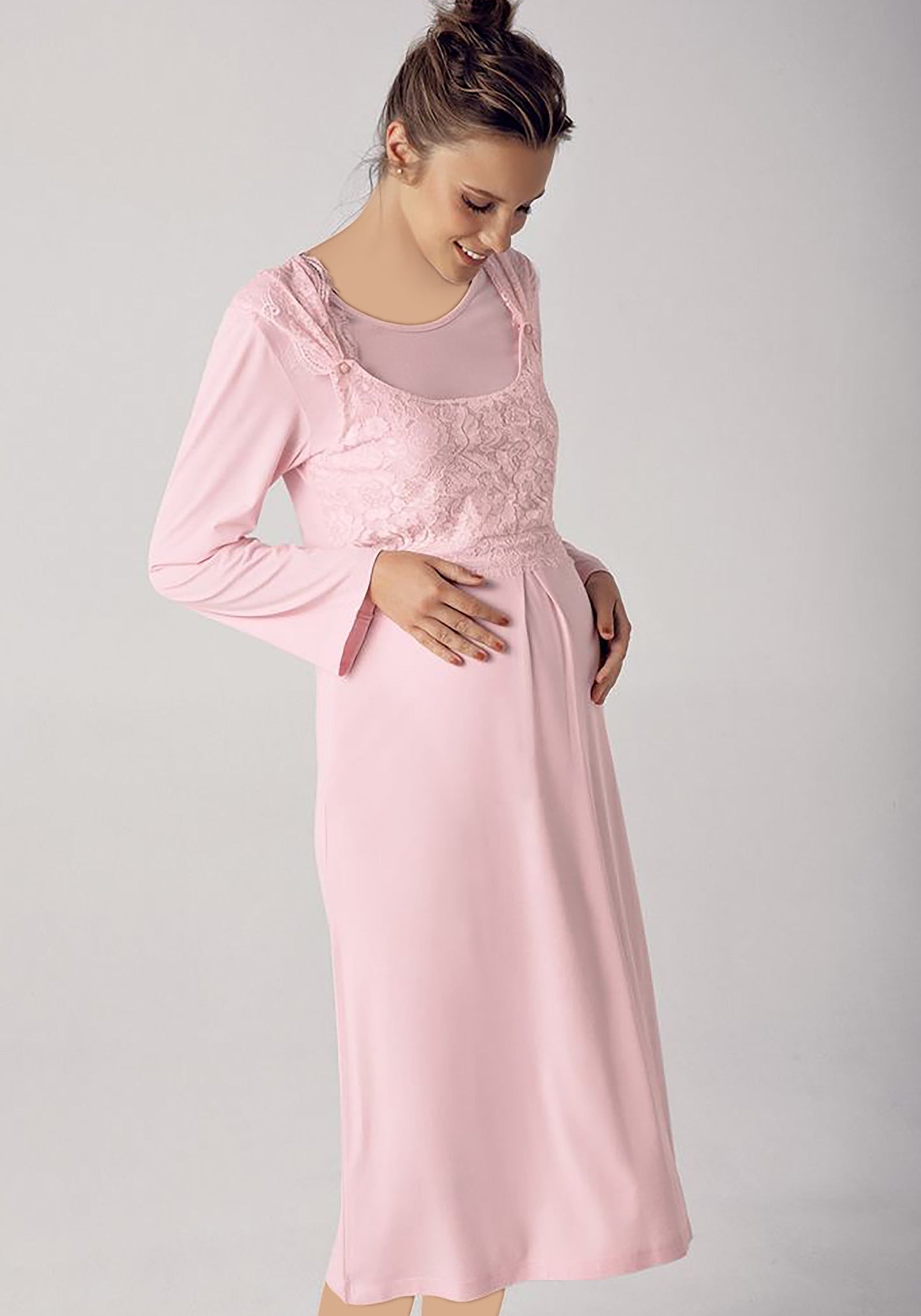 Maternal Long Robe Set