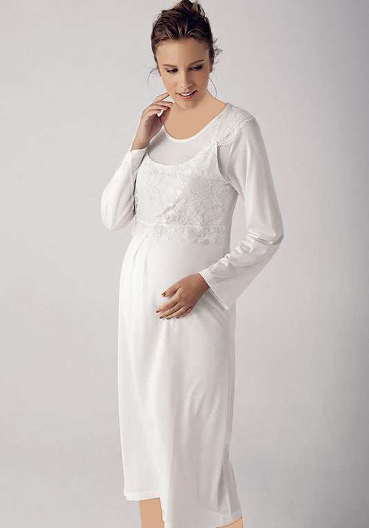 Maternal Long Robe Set