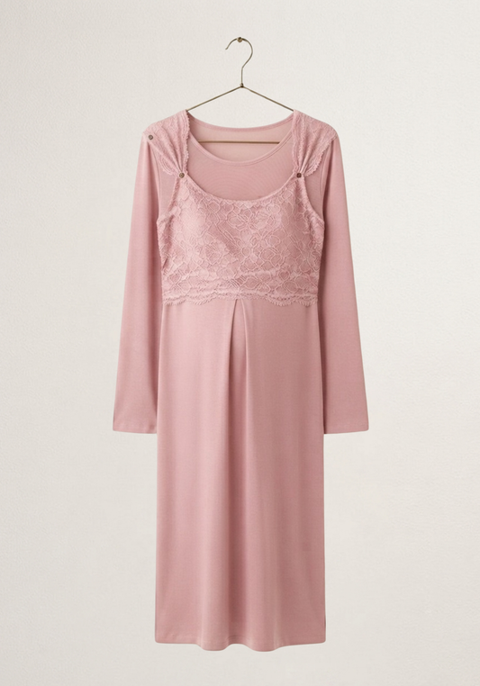Maternal Long Robe Set