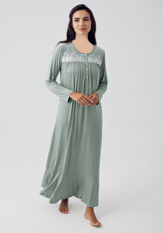 فستان نوم من الفيسكوز والليكرا من S&L