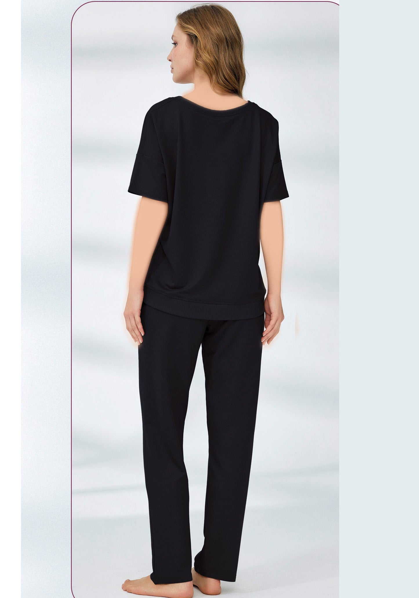 بيجامة قصيرة الأكمام من S&L