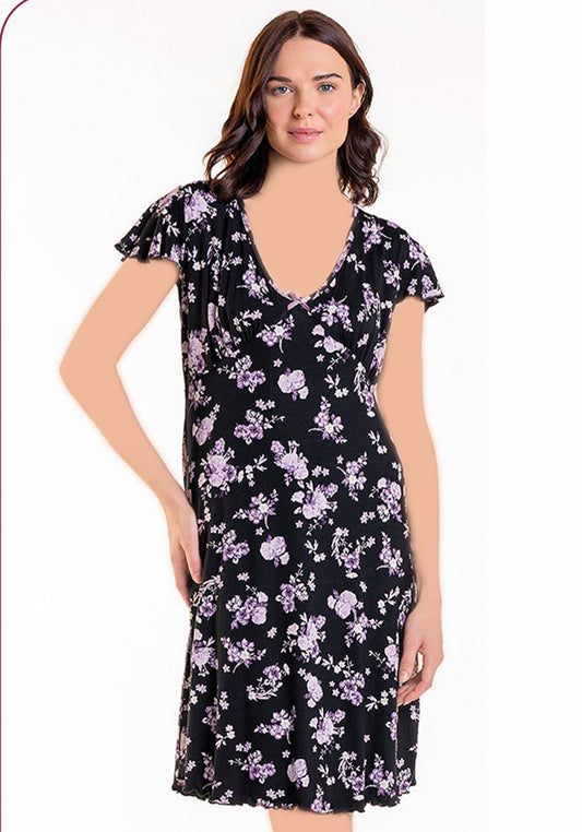 قميص نوم بأكمام قصيرة من PLUS