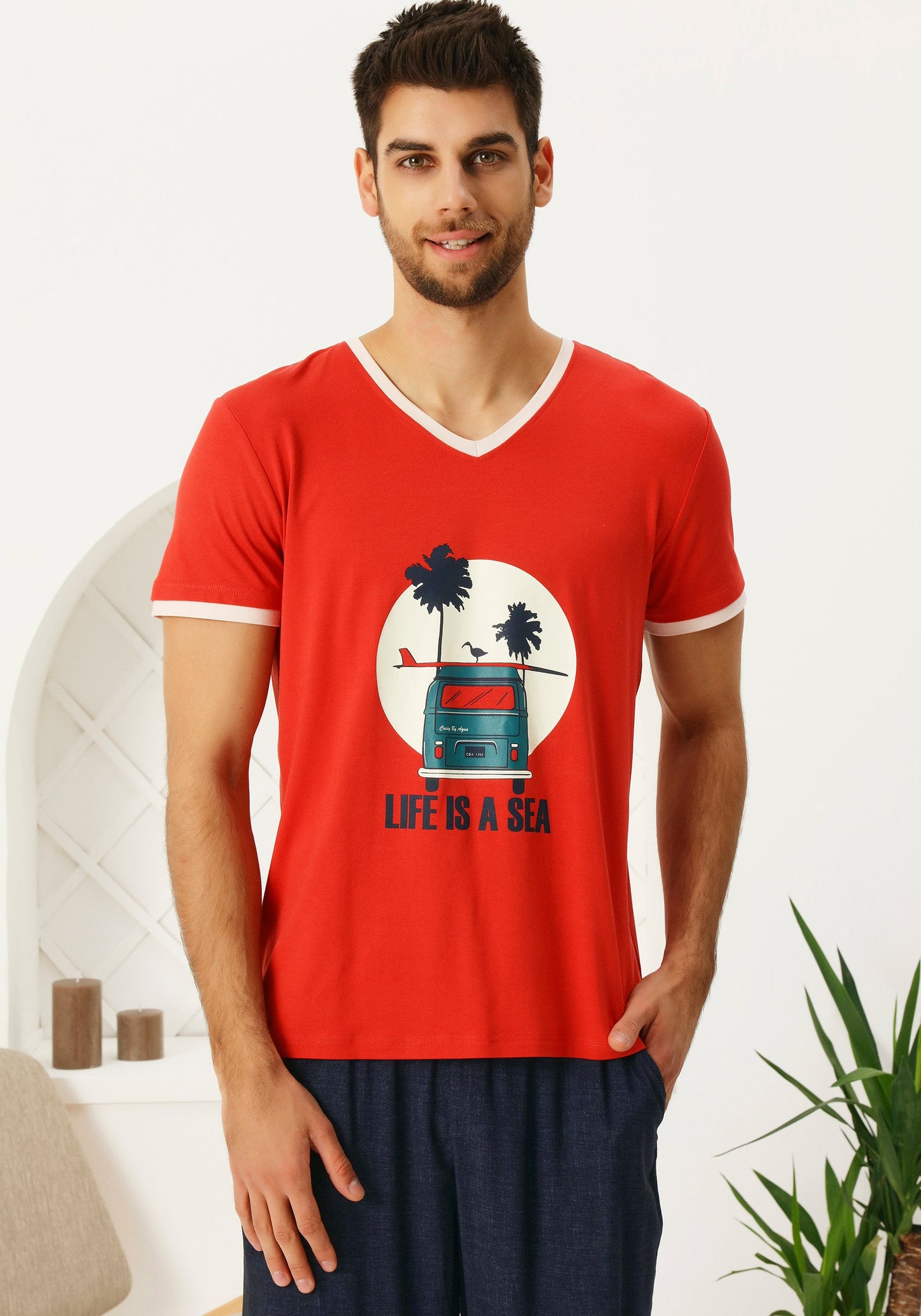 Men Short Sleeve Pajama