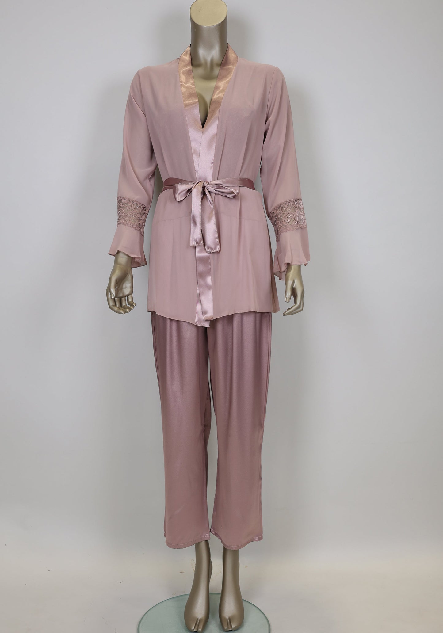 LNGR 3 Piece Satin Pajama