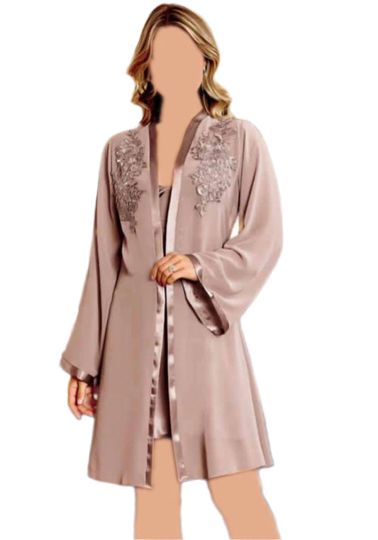 LNGR Bridal 6 Piece Satin Set