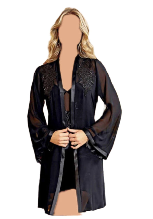 LNGR Bridal 6 Piece Satin Set