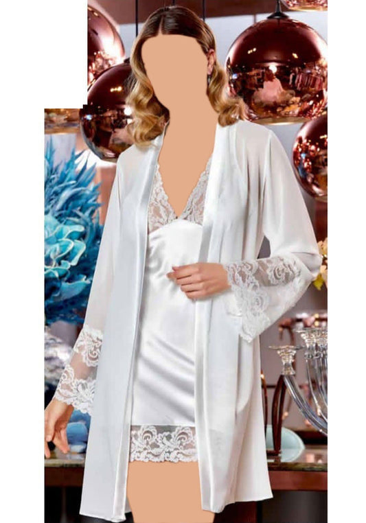 LNGR Bridal 6 Piece Satin Set