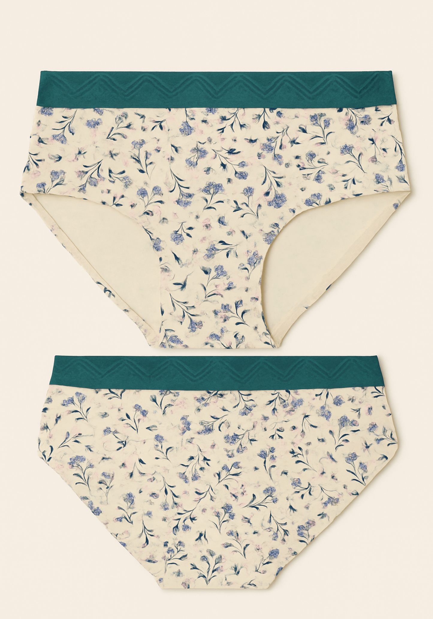 Hi Waist Wide Band Printed Panties