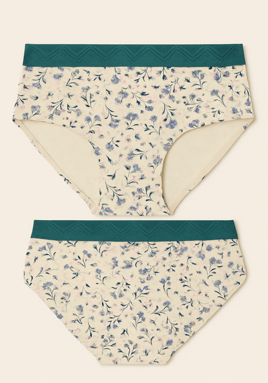 Hi Waist Wide Band Printed Panties