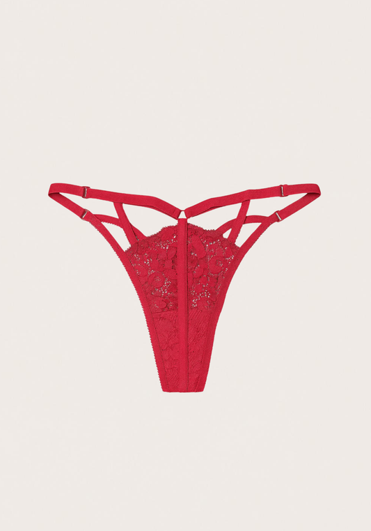 Straps G-String With Lace Detail Panties
