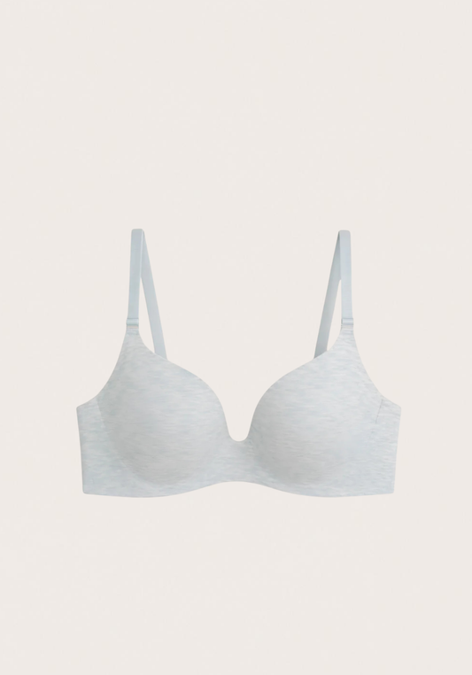 Hollow Combed Melange Bra
