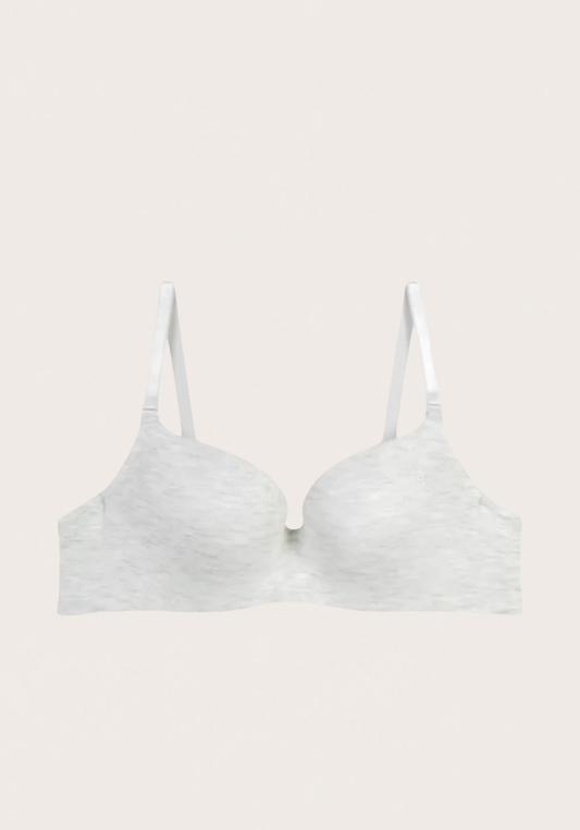 Filled Combed Melange Bra