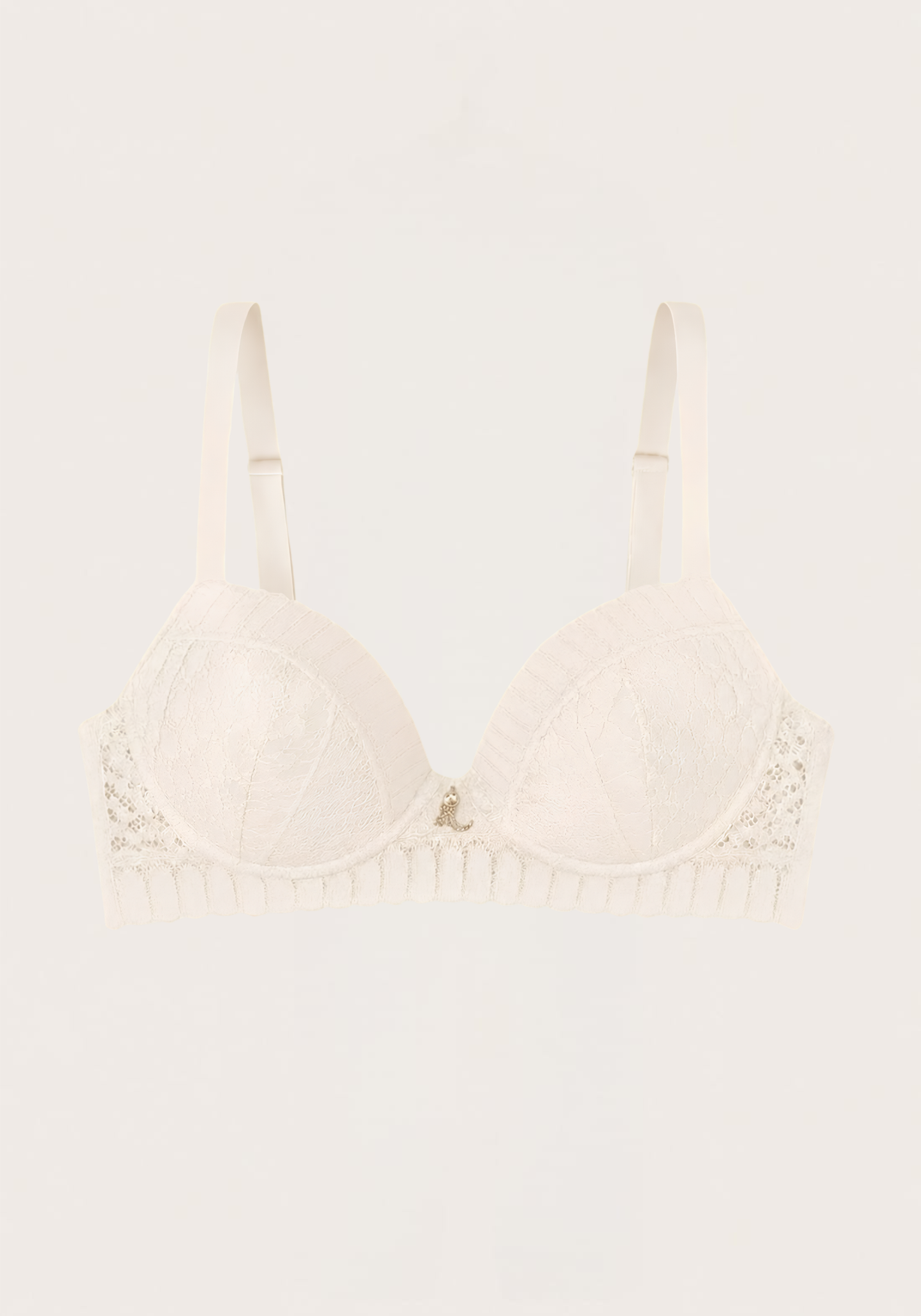 Hollow Breast Geometric Lace Bra