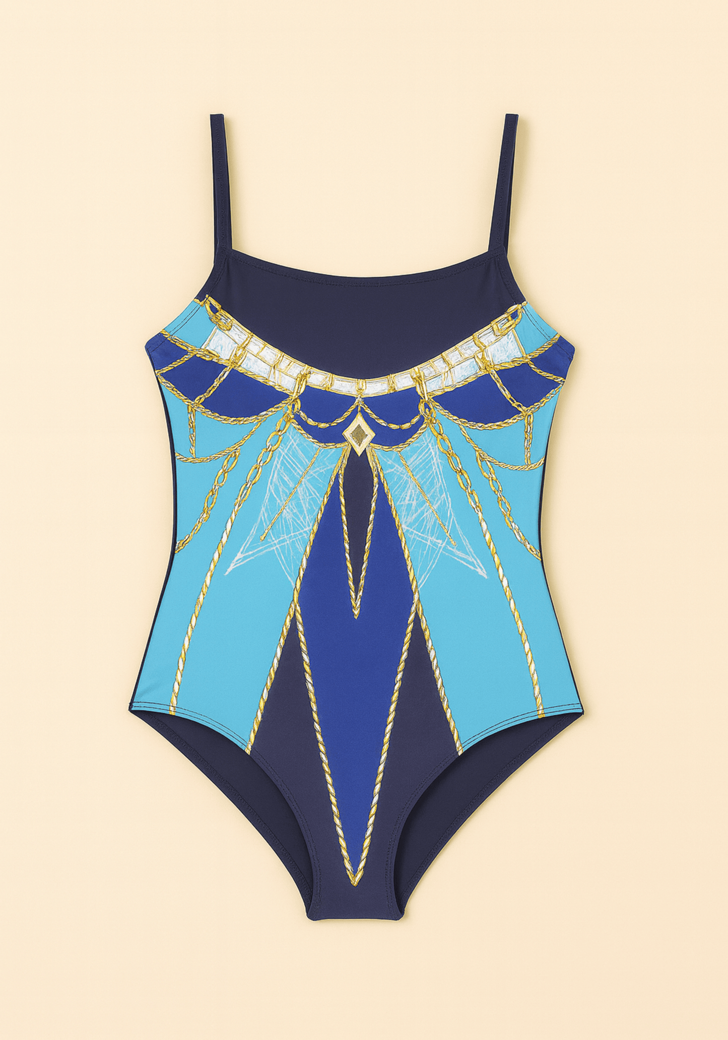 OCC Blue Swimming Bodysuit