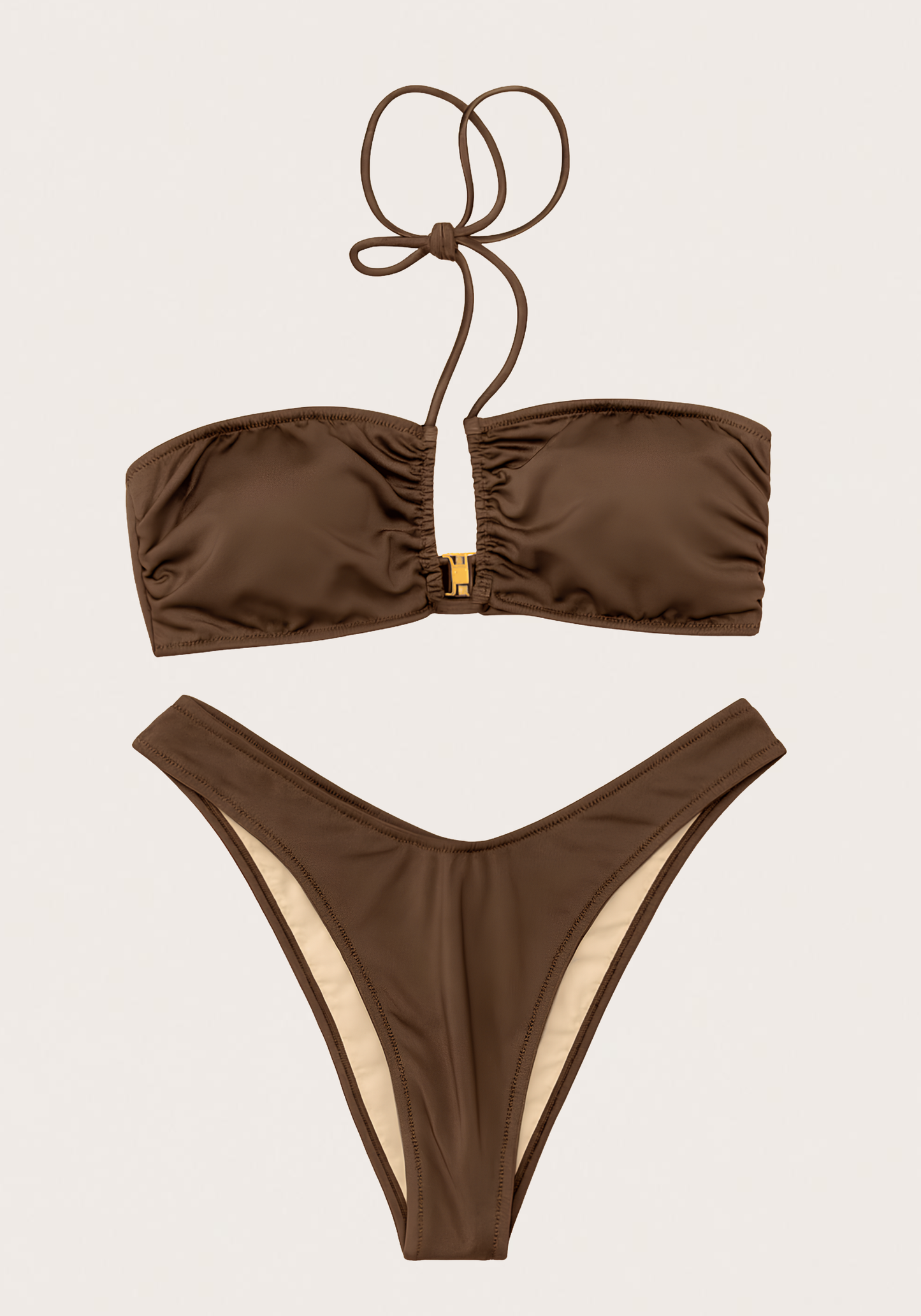 OCC Brown Swimming Strapped Bikini