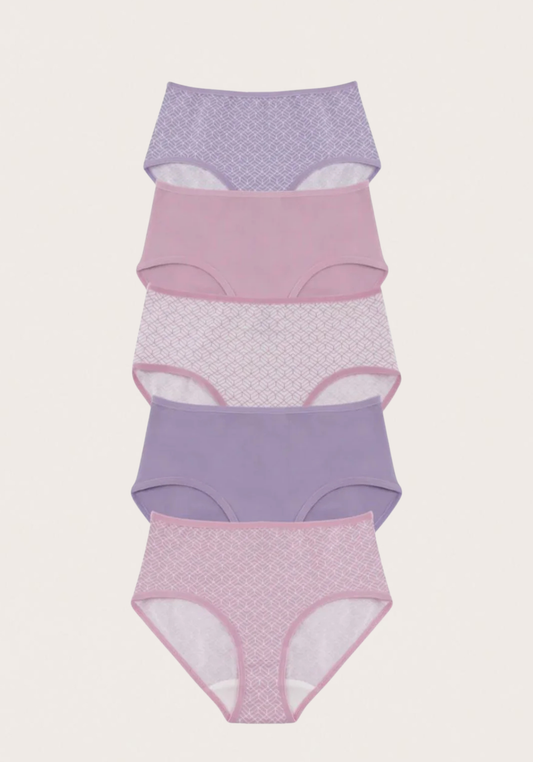 Comfy Printed Mid Pack Of 5