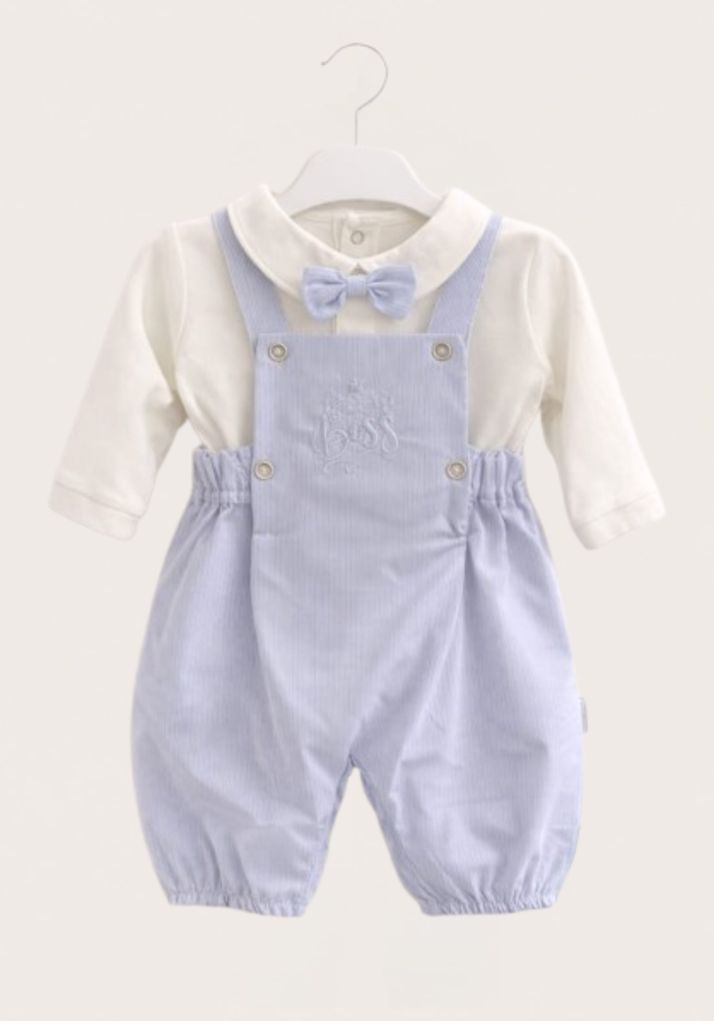 Baby Set Of 2: Long Sleeve Shirt And Romper