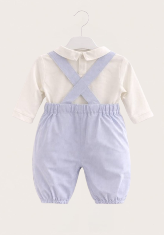 Baby Set Of 2: Long Sleeve Shirt And Romper