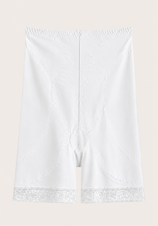 Corset: High Waist Shorts Corset With Lace Detail In The Bottom