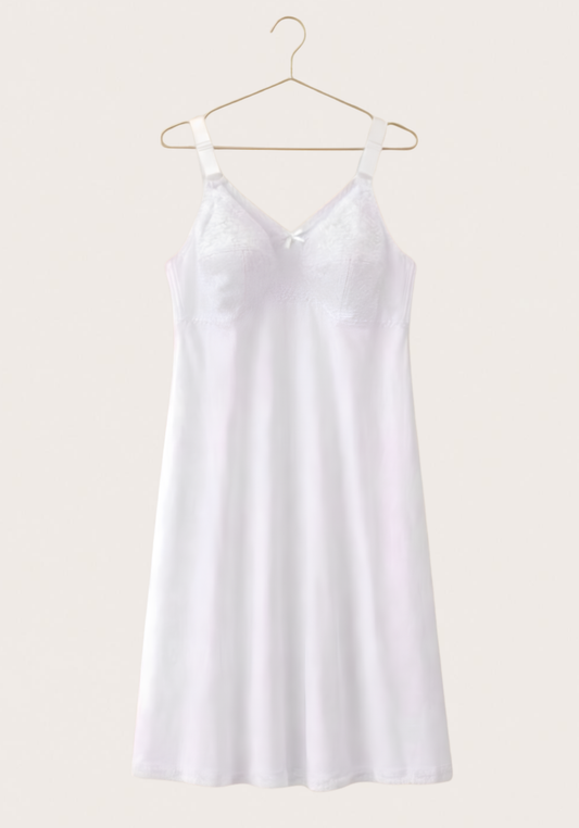 Long Cotton Underdress With Lace Cup (Extension)
