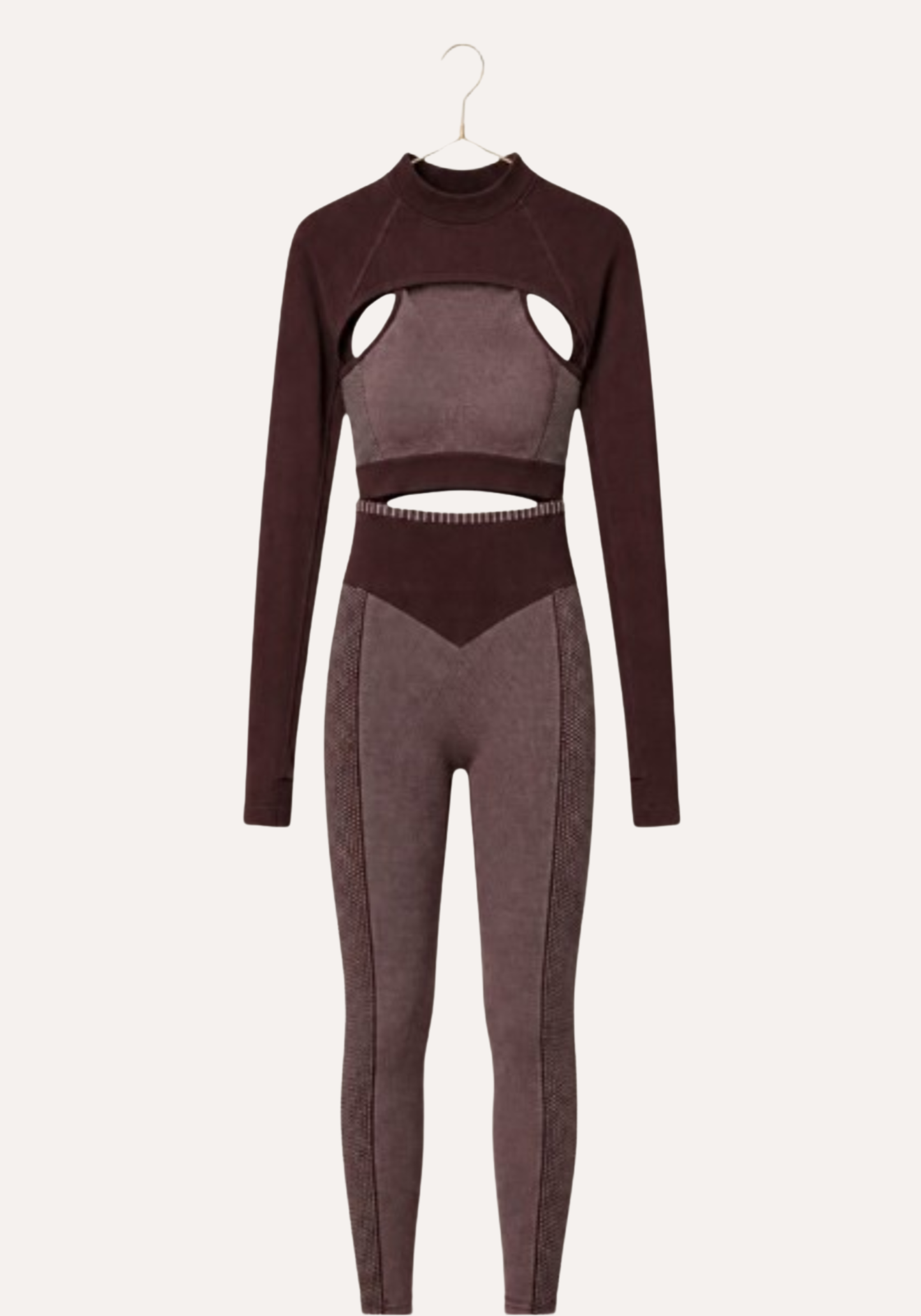 3 Pieces Sports Shaper Set: Shoulder Strap Sports Bra Top And Long Sleeve Arms And Hi Waist Leggings Shaper