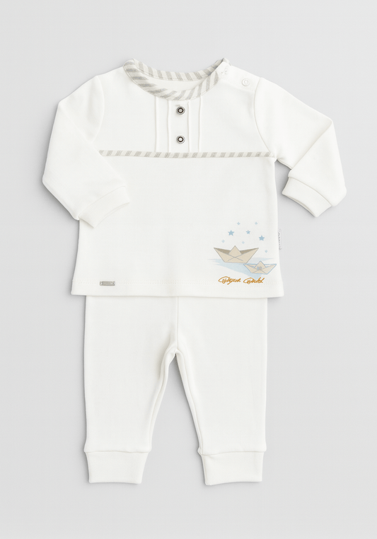 Baby Set Of 2: Romper With Cap