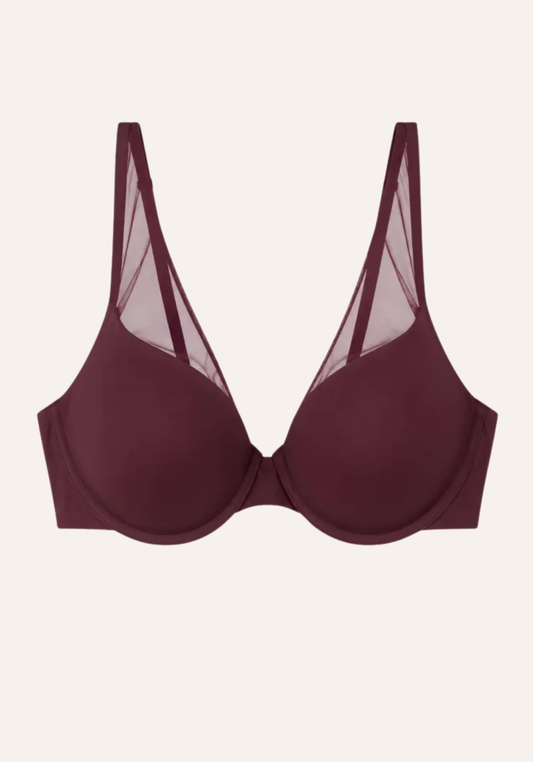 Hollow Breast Tulle Bra