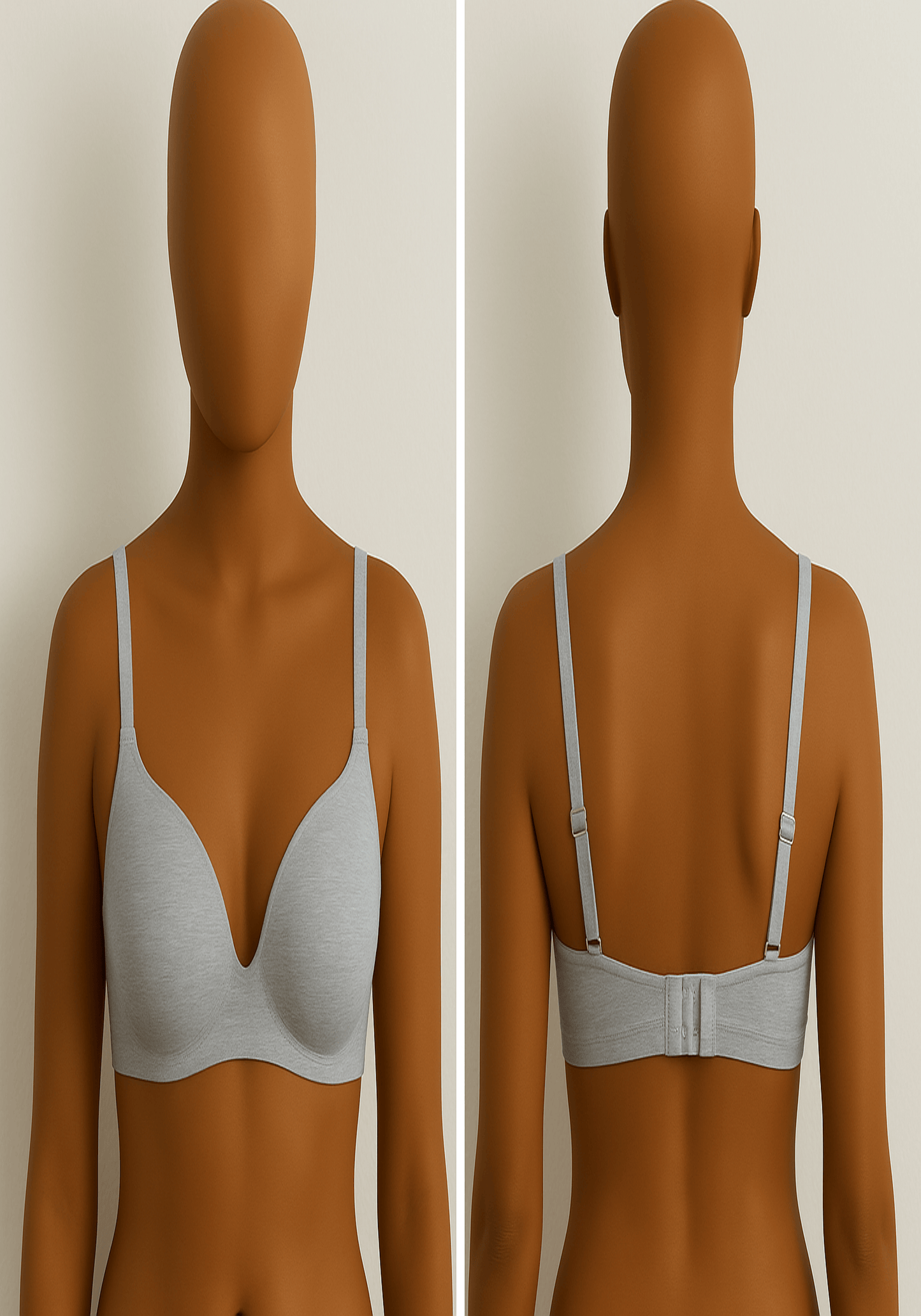 Double Filled Combed Melange Bra