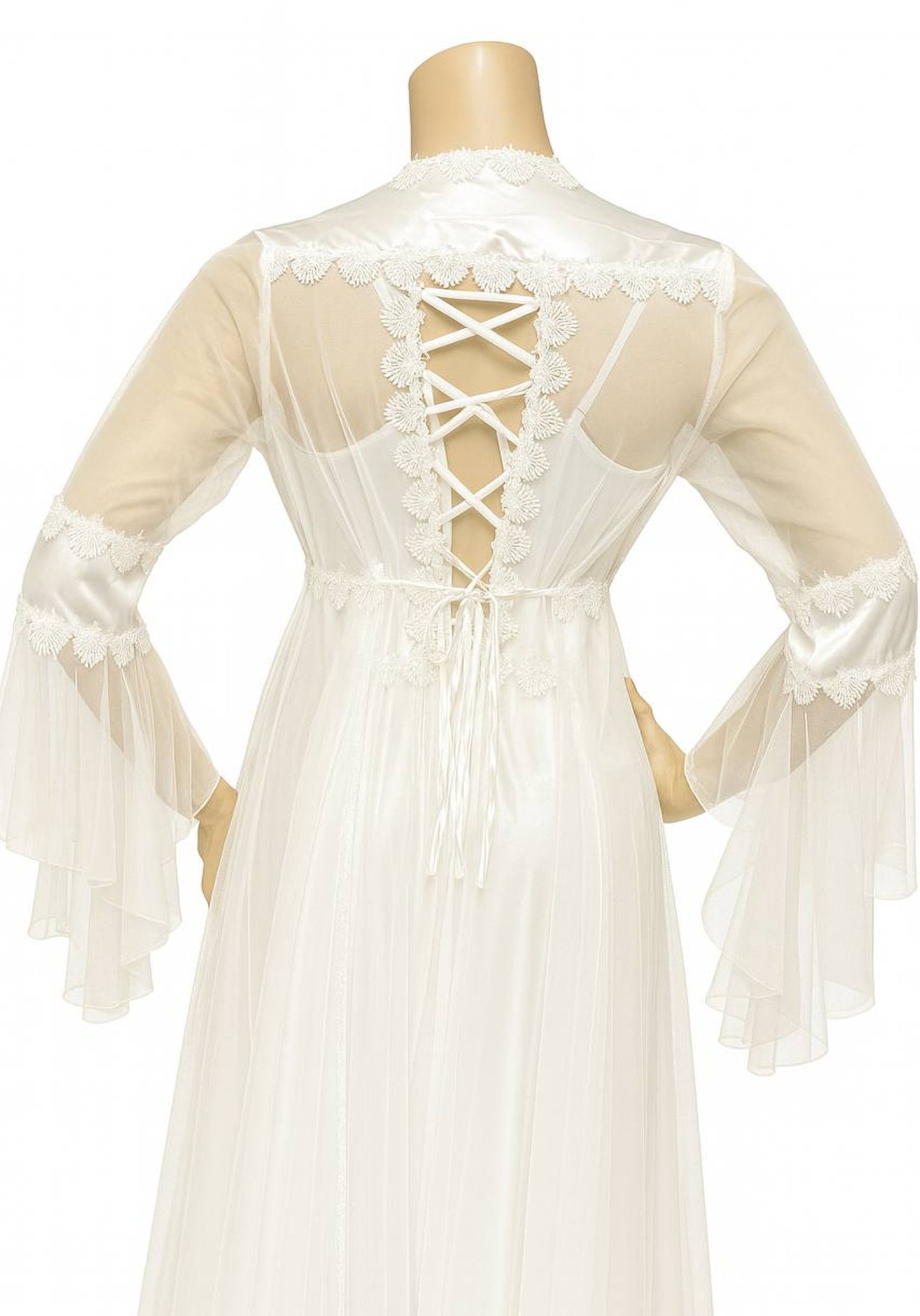 Bridal Satin Long Robe Set