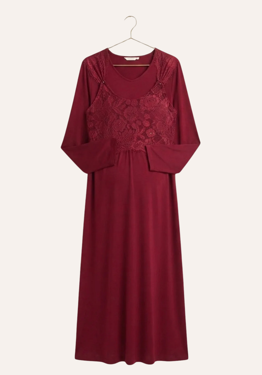 Maternal Long Robe Set