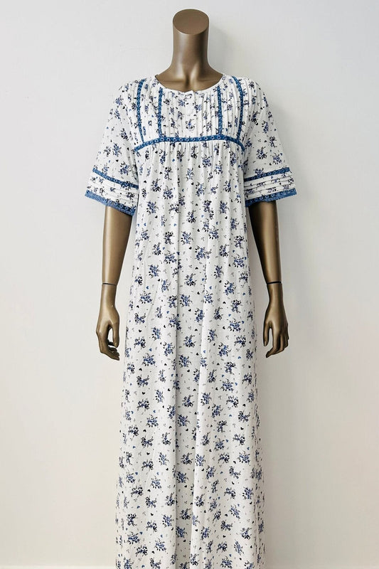 فستان S&L طويل بأكمام قصيرة