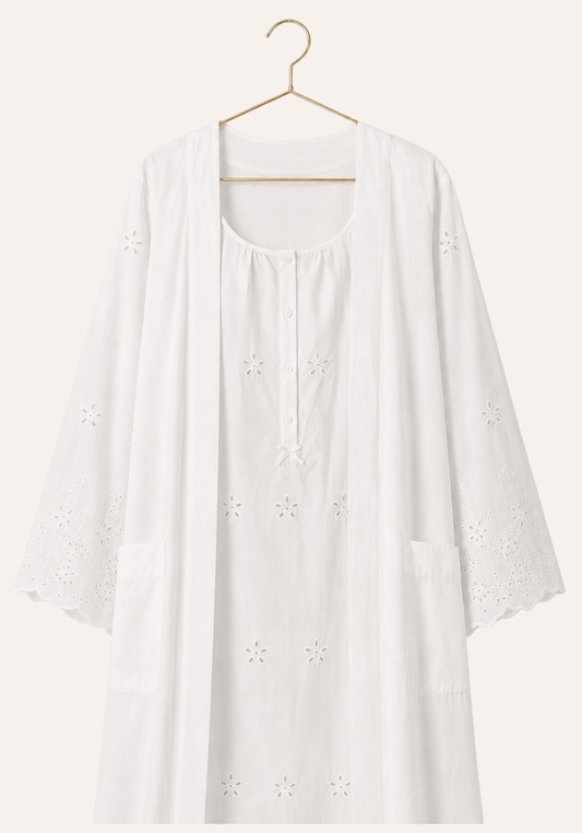 Maternal Cotton Long Robe Set