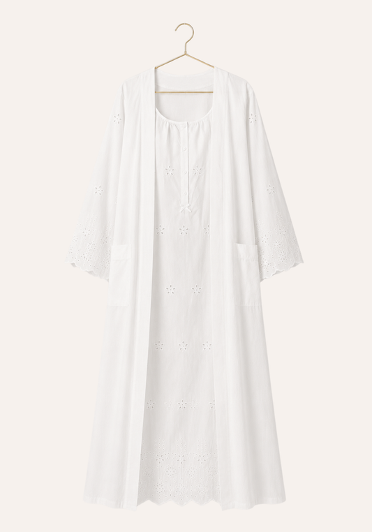 Maternal Cotton Long Robe Set