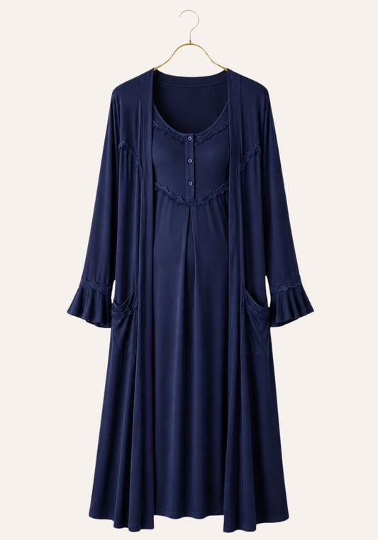 Maternal Long Robe Set