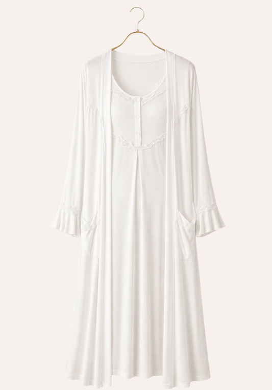 Maternal Long Robe Set