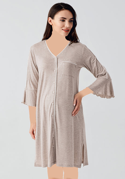 Maternal Button Nighty