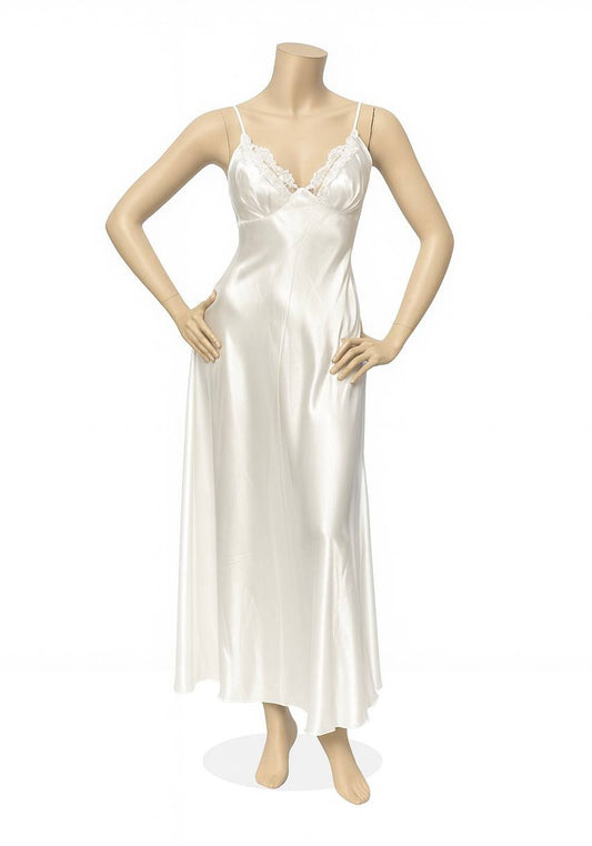 Bridal Short Night Gown And Robe Set With Lace