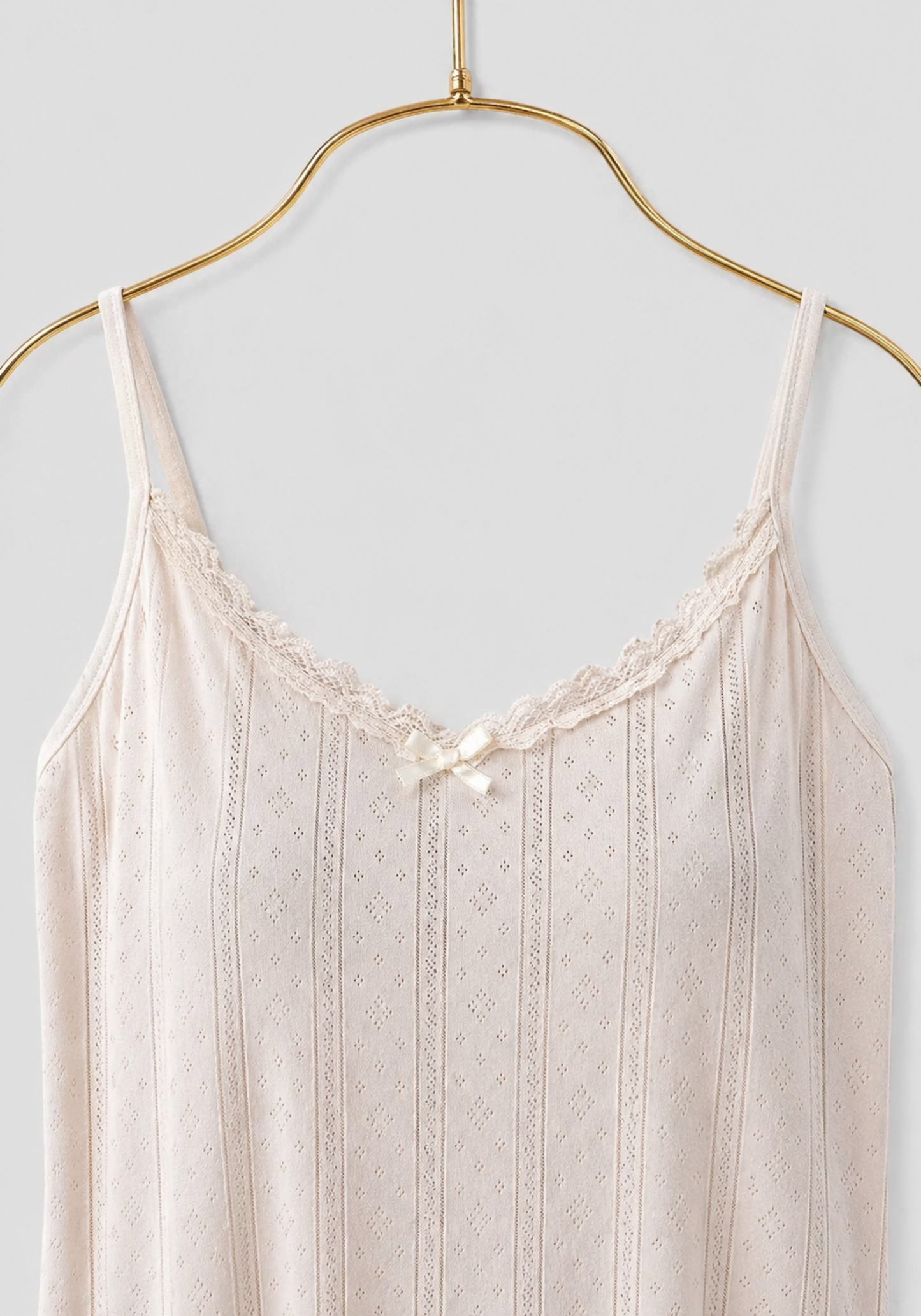 Shoulder Strap Cotton Short Nighty