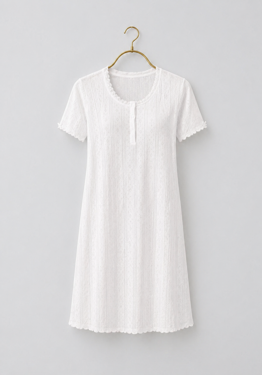 S&L Short Sleeve Cotton Short Nighty